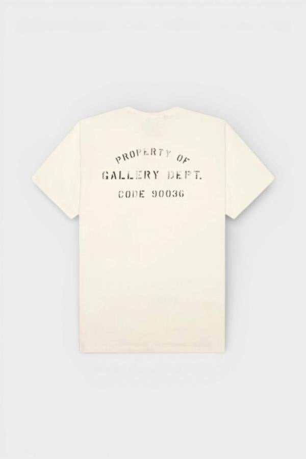 Gallery Dept. Property Of Stencil Tee Natural