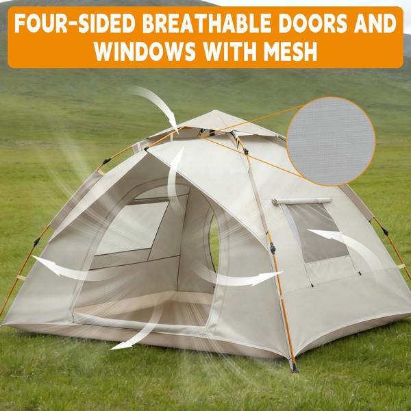 Leaper 1-2 Person Easy Setup White Camping Tent