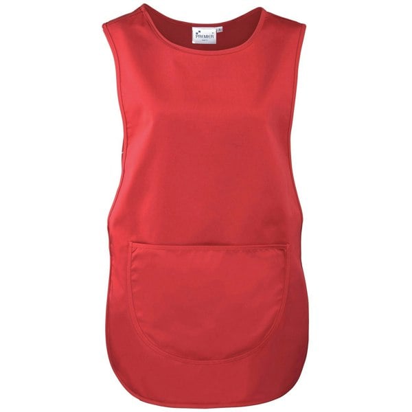 Premier Plain Pocket Tabard - Red
