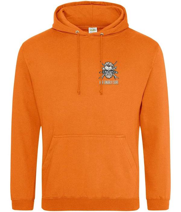 Bob Gnarly Surf Skull & Crossboards Classic Hoodie - Orange Crush