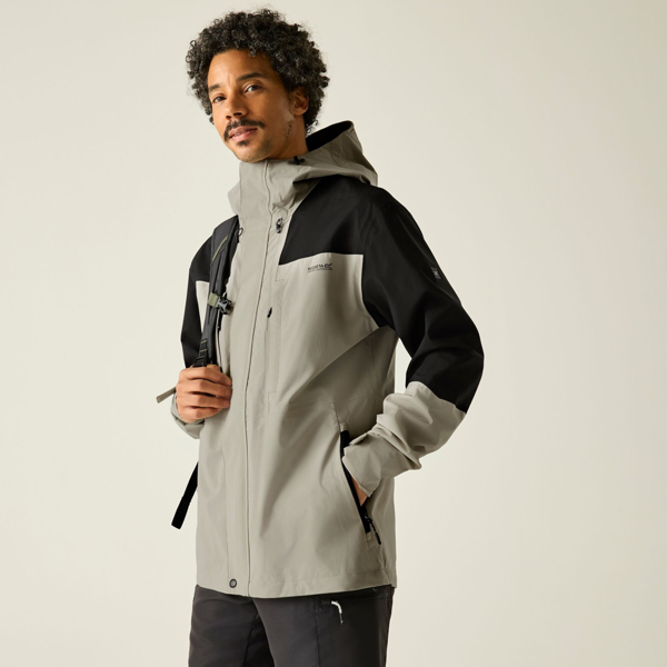 Regatta Mens Freesdale Waterproof Jacket - Abbeystone/Black