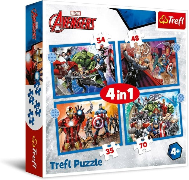 Trefl Marvel The Avengers Puzzle - 4in1