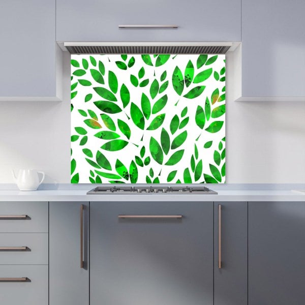 Warren Reed - Designer Watercolor Abstract Leaves Kitchen Splashback