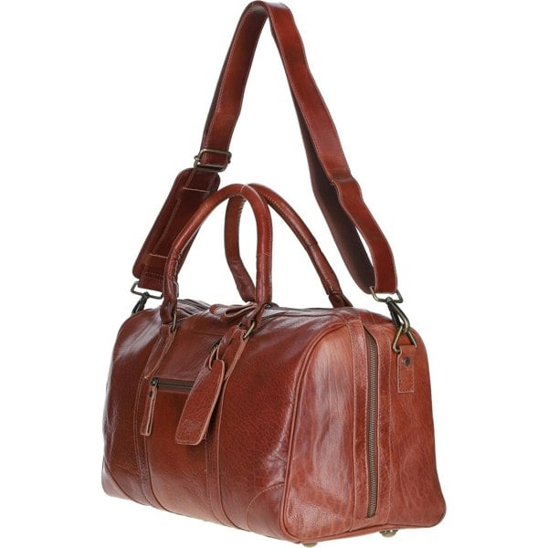 Vintage Leather Duffel Bag: TL-001
