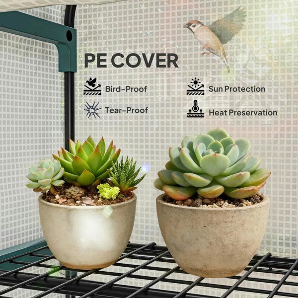 White PE greenhouse cover with tear-proof, sun-protection, and heat-preservation features