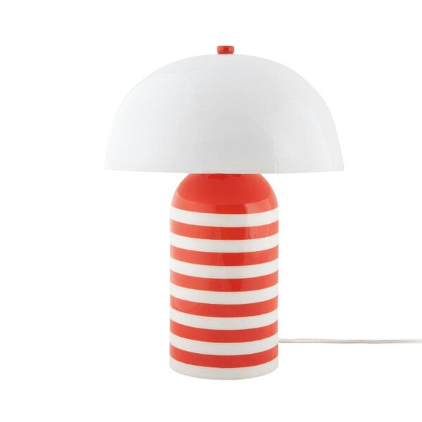 Love Frankie Stripy Table Lamp in Orange
