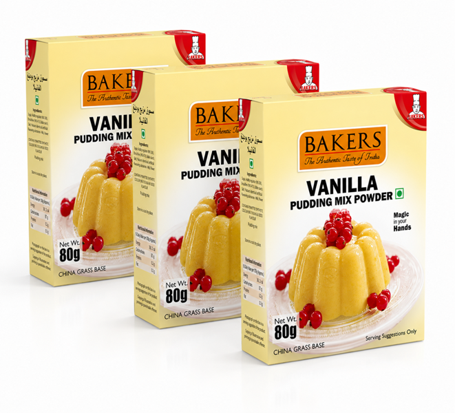 Bakers Vanilla Pudding Mix Powder, Instant Dessert 80g