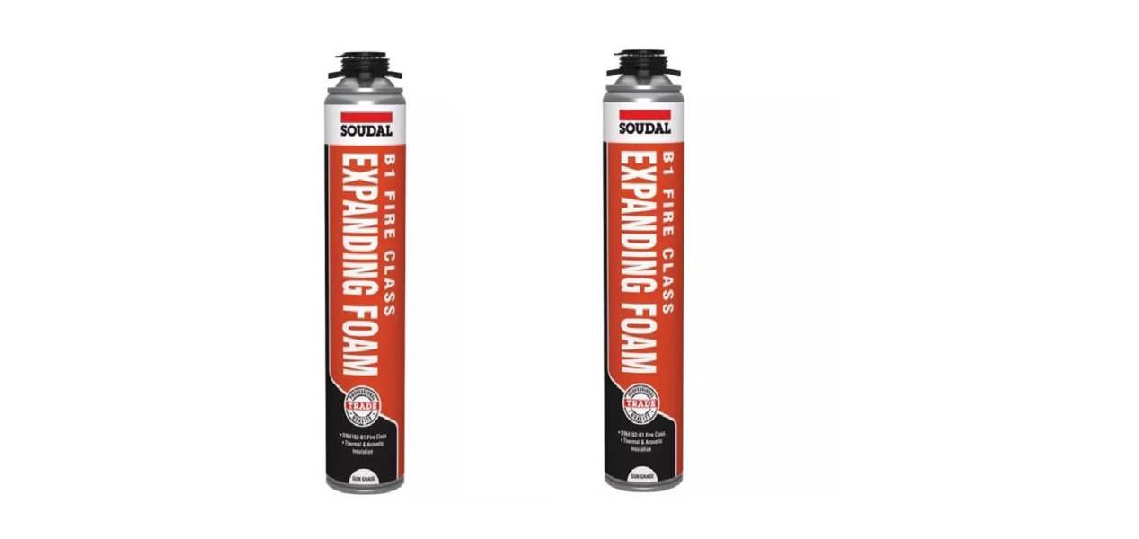 Soudal B1 Fire & Acoustic PU Foam Gun Grade 750ml