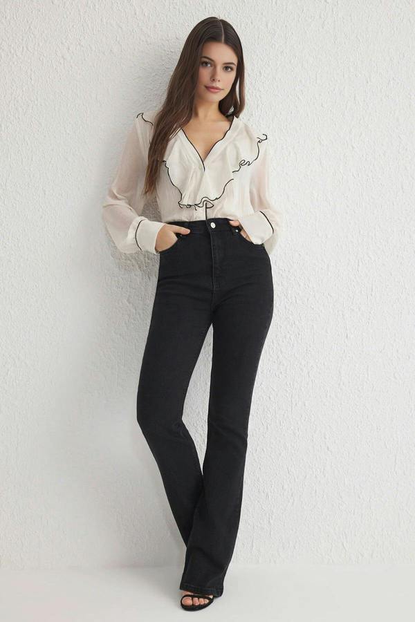WOVCOR High Waist Comfort Flare Jeans