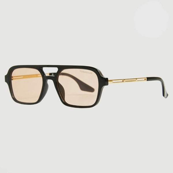 GVNMNT Clothing Co Imperial Sunglasses - Tan / Gold