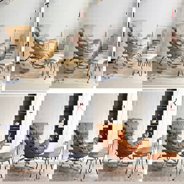 Rit Concept Benitez Rocking Chair With Footstool, More Colors