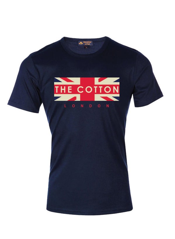 Supima Cotton TCL Brand Navy Union Jack T-shirt