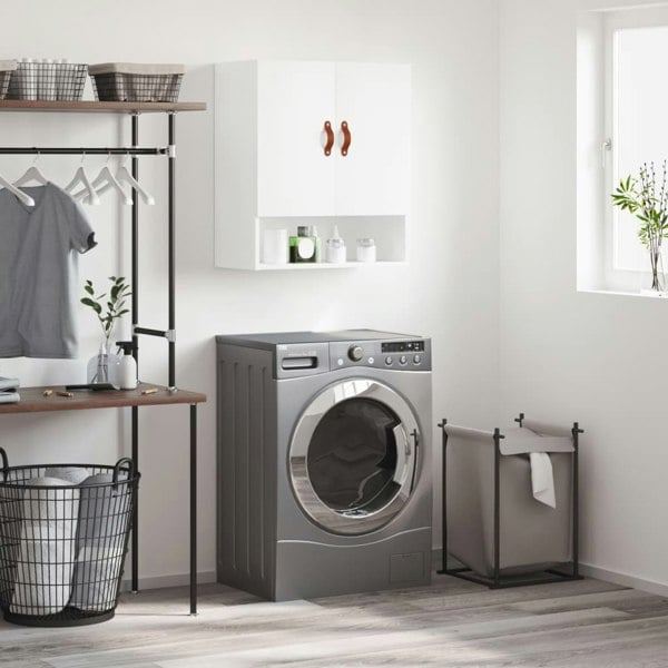 Berkfield Wall Cabinet White 60x31x70 cm Engineered Wood