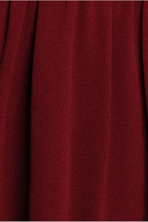 Chiffon Flutter Sleeve Wrap Midi Dress - Berry DR2555B
