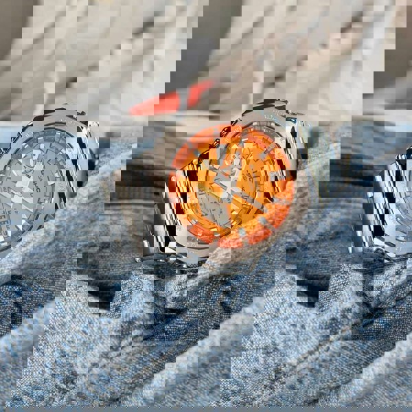 Casio G-Shock Metallic Orange Dual Display Watch GM-2110D-4AER