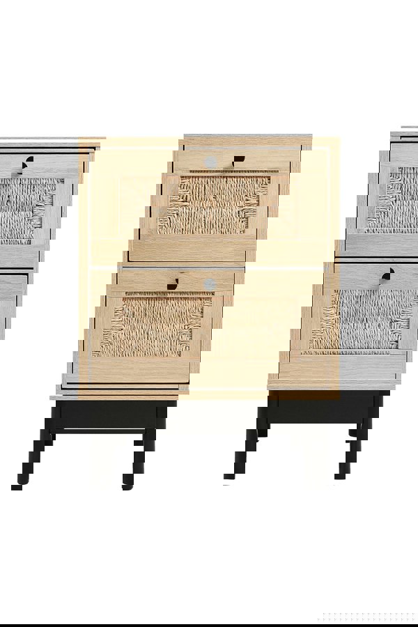 Living and Home 2-Drawer Woven Accent Cabinet