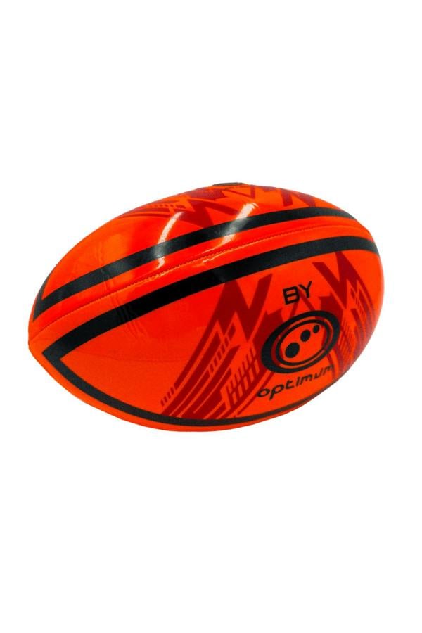 LED Glow Rugby Ball Size 5 – Motion Activated with Auto-Off – Durable Water-Resistant Night Play - Optimum