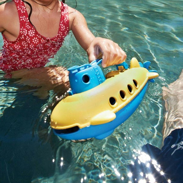 Green Toys Submarine With Blue Handle - Made From 100% Recycled Plastic