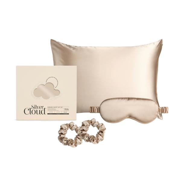 Silver Cloud Beauty Silver Cloud Caramel Satin Gift Set with Silver Ions