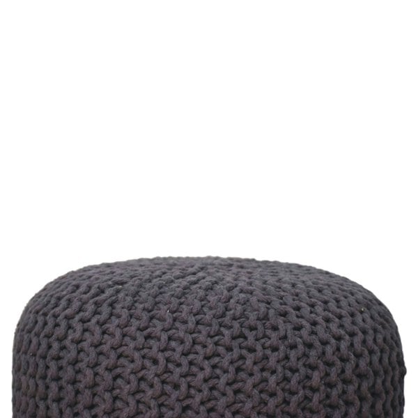 Artisan Furniture Keeva Grey Round Footstool