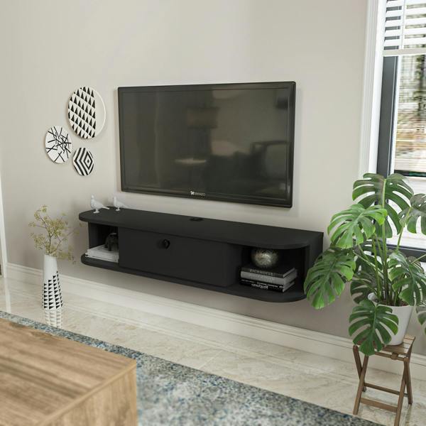 Decorotika Ibarra Floating Tv Stand TV Unit TV Cabinet for TV's up to 55"