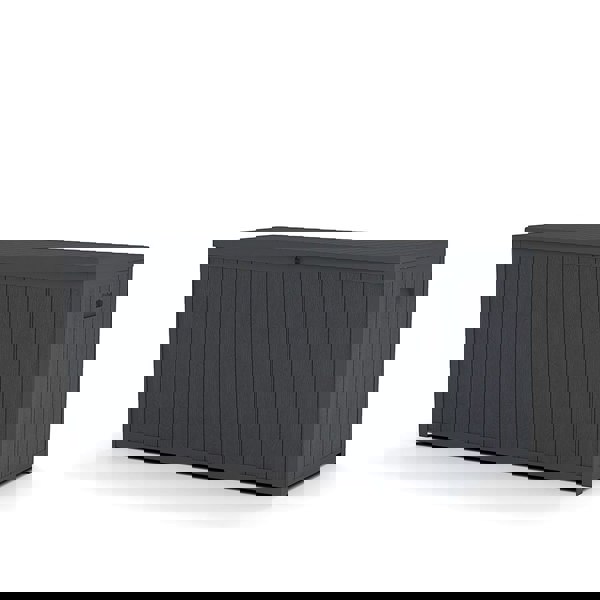 Outdoor Grey Storage Deck Box - Large Size Garden Storages & Greenhouses Living and Home