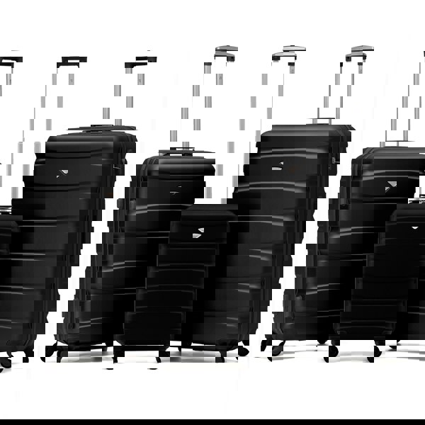 Flight Knight 55x40x20cm Cabin Carry On Luggage with Medium Case and Large Size Check-in Hold Suitcase