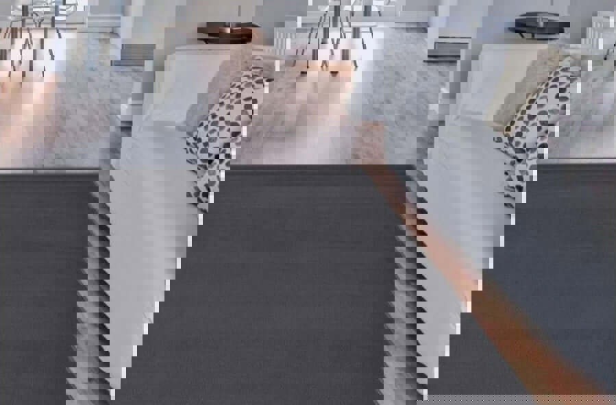 Solid Black Living Room Rug | Low-Pile | The Rugs