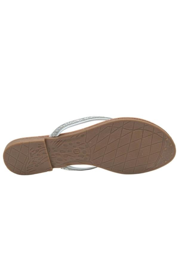 Crystal Sparkle Flip Flops White, featuring slip on flip flop style
