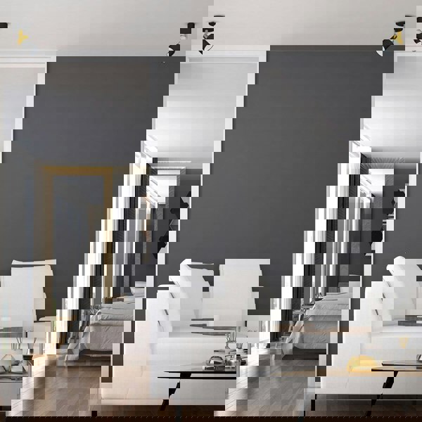 Milagro Joker Hand Made Ceiling Lamp In Matt Black With Luxurious Gold Detail Featuring Minmalistic Slender Cylinder Shades