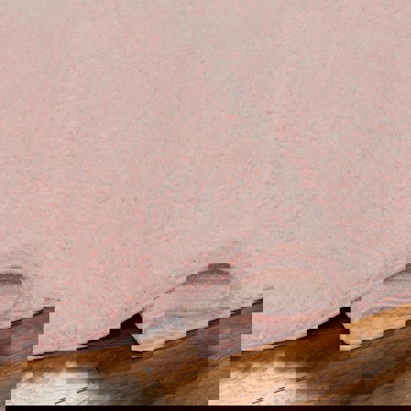 Livabliss Moda Shag-Solid Color Pink Plush Soft Pile Rug