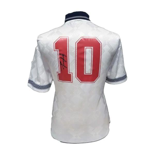 Unbranded Gary Lineker Signed England 1990 shirt — Framed