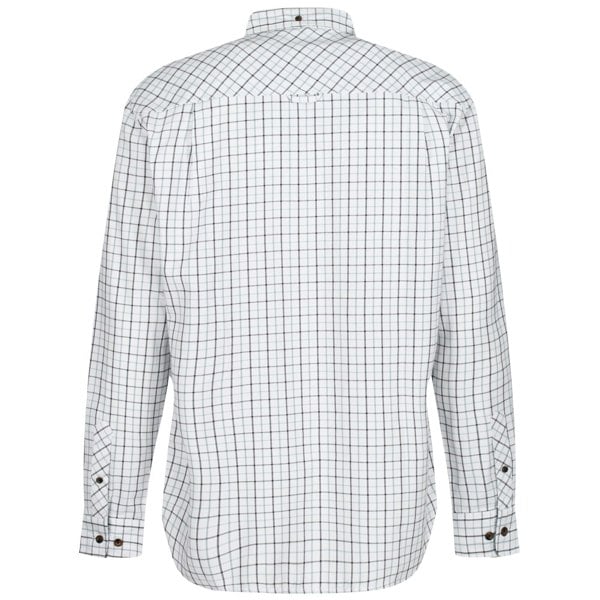 Regatta Mens Tattersall Checked Shirt - White/Blue