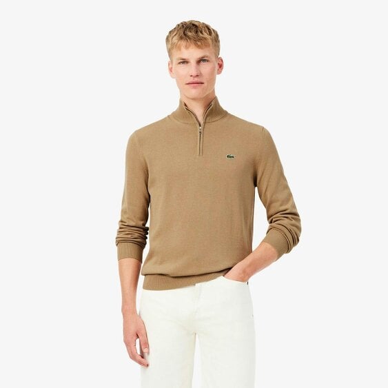 Lacoste AH1980 Quarter Zip Cotton Knit