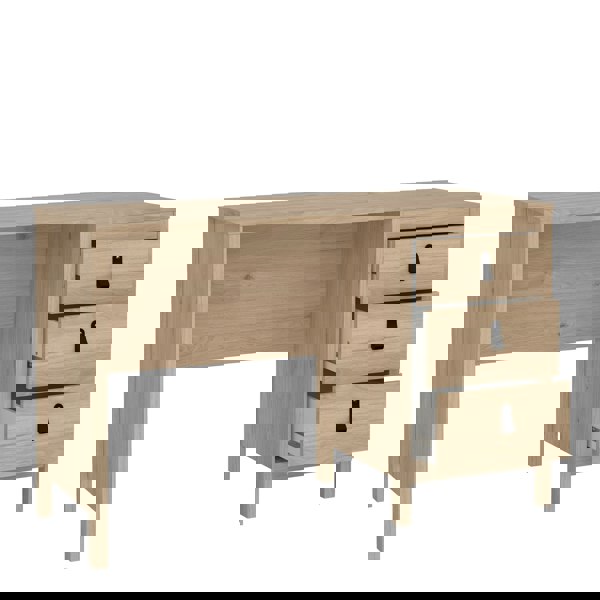 Furniture To Go Barcelona Desk 3 Drawers in Jackson Hickory Oak