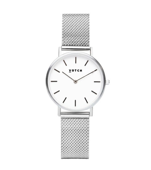 Votch Silver & Silver Watch | Mesh Petite