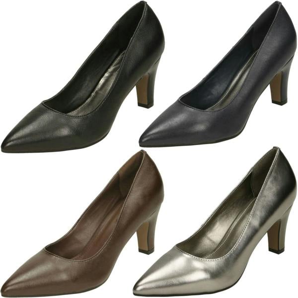 Leather Collection Ladies Leather Collection Court Shoes