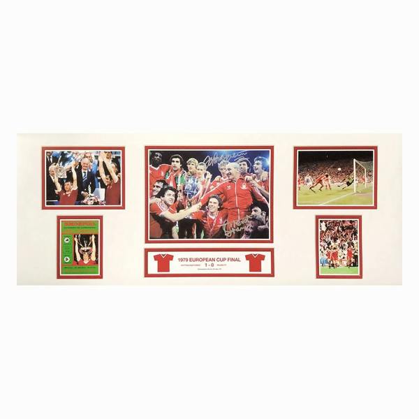 Unbranded Francis & McGovern signed Nottingham Forest 1979 European Cup Winners storyboard — Standard Framing