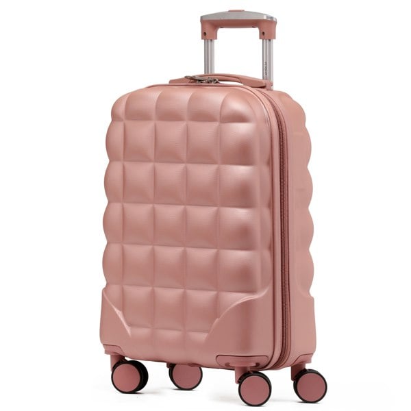Flight Knight 55x35x20cm Hard Case Bubble Carry On Suitcase - 100+ Airline Approved