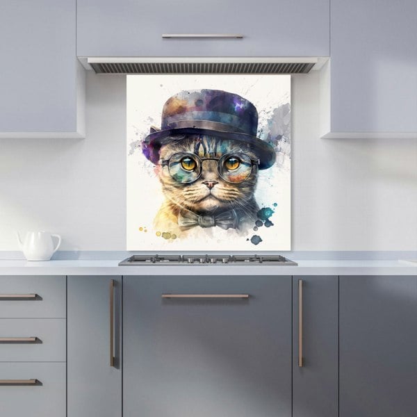 Warren Reed - Designer Scottish Fold Cat Splashart Kitchen Splashback