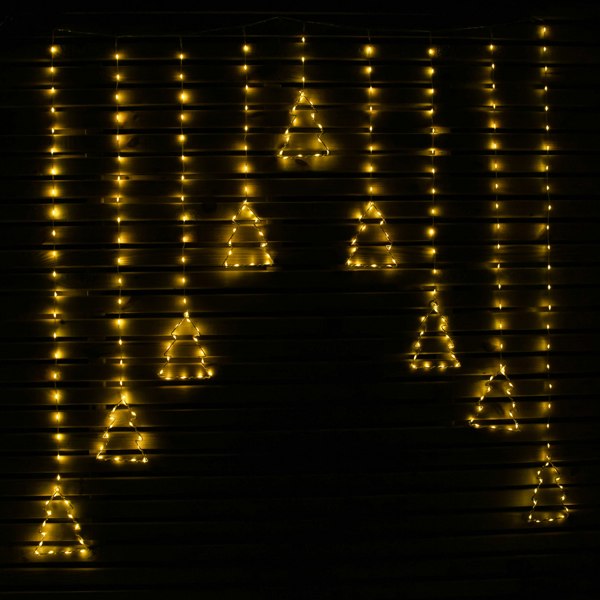 Samuel Alexander 1.2m x 1.2m FlexiBrights Christmas Tree Curtain Lights with 258 Warm White LEDs