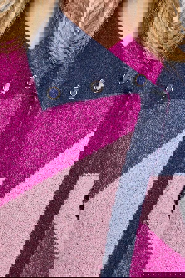 Mudflower Colour Block Coatigan