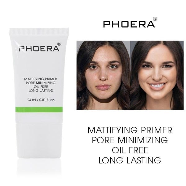 Phoera Mattifying Primer Pore Minimising Oil-Free Long Lasting Matte Finish Primer - 24ml