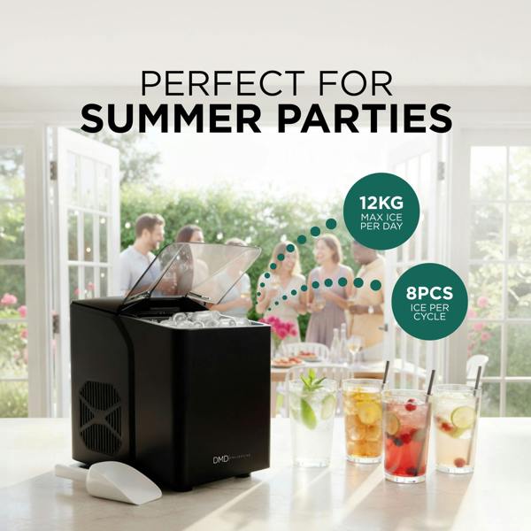 DMD Collective Countertop Ice Maker Machine with Fast Ice in 6–12 Minutes
