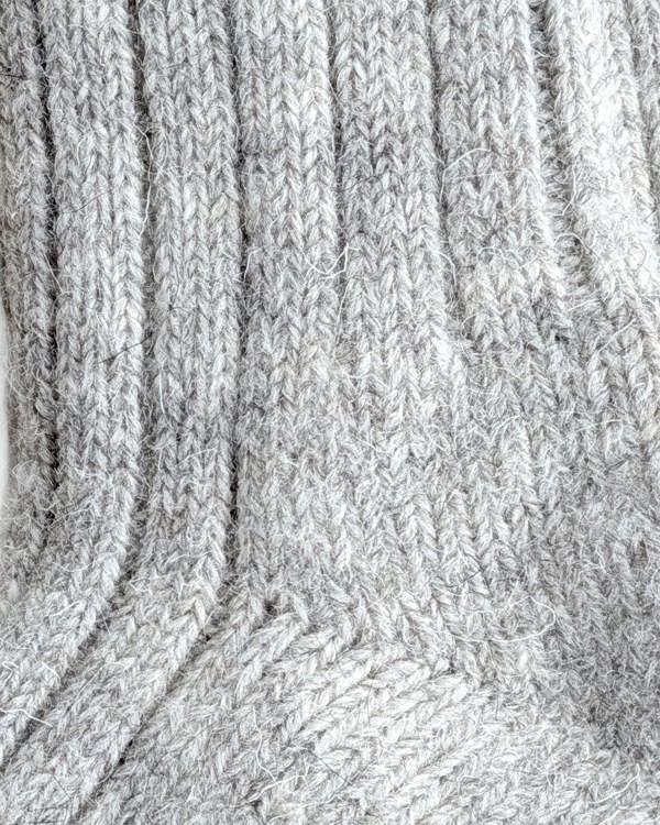 Jemsox British Wool Boot Socks – Light Grey Natural | 100% British Wool Luxury Boot Socks