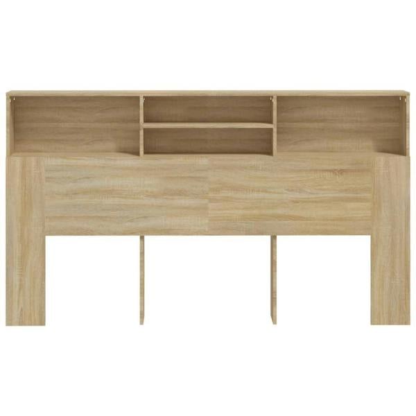 Berkfield Headboard Cabinet Sonoma Oak 180x19x103.5 cm