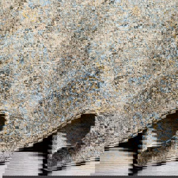 Livabliss Mirabel-Vintage Brown Blue Traditional Boho Fringe Rug