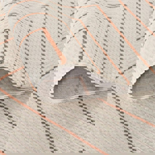 Living Room, perfect mix of clean design, lasting comfort, terra-cream rug.