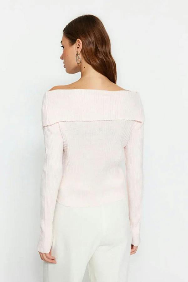Hoxton Gal Draped Collar Knit Cardigan