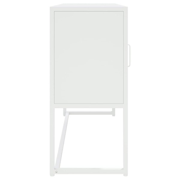 Berkfield Sideboard White 105x35x75 cm Steel